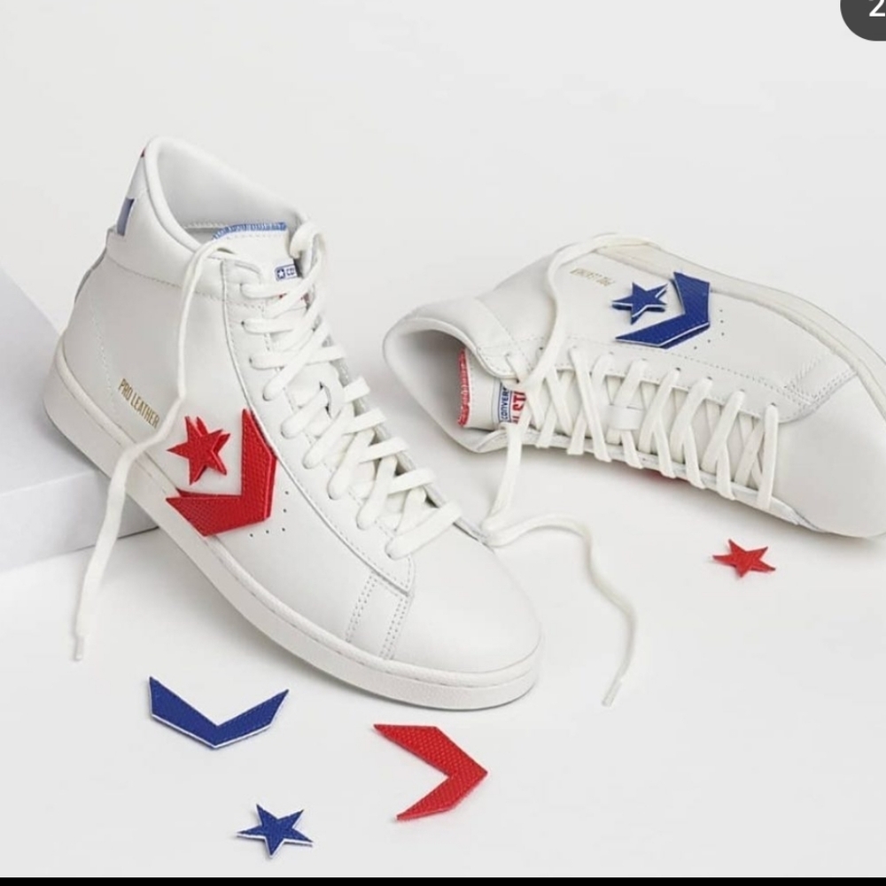 VINTAGE Converse AllStar Birth of Flight ABA slam dunk Dr. J 1976 high top 10.5